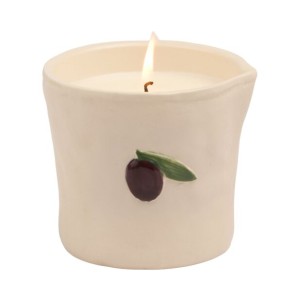 BIS0806EU Bistro 226g Olive Embossed Ceramic Candle Paddywax - Fig an Olive Boxed